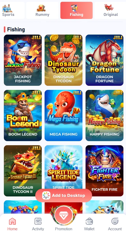 daman fishing games