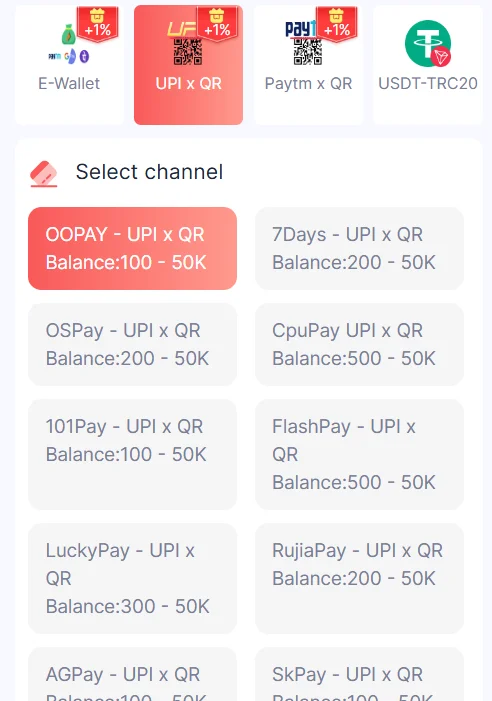 upi and qr payment